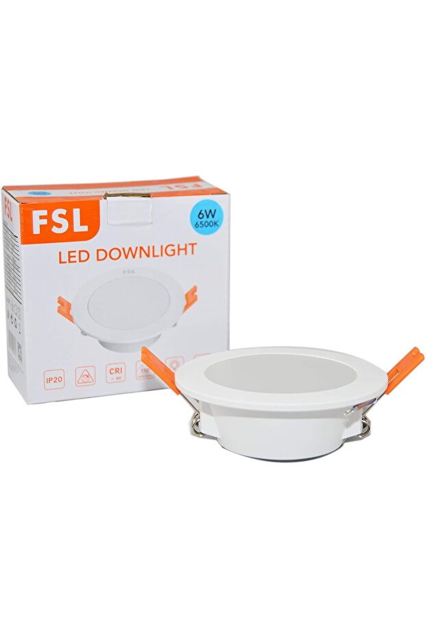 LED Down Light FSD601 6W White 6500K/Warm White 3000K