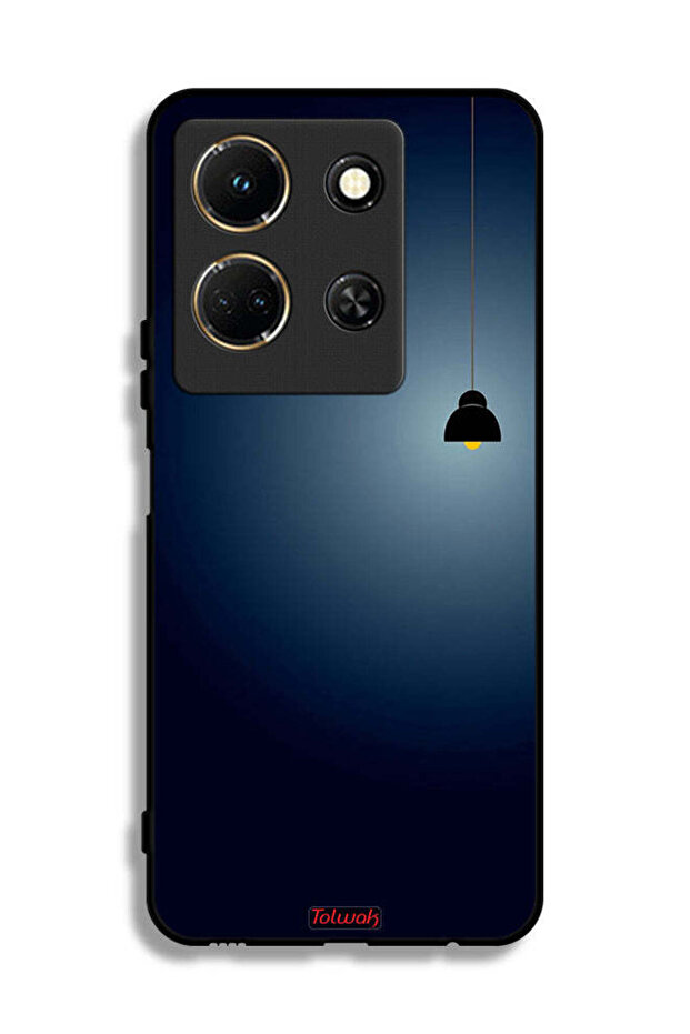 غطاء حماية لهاتف Infinix Note 30 بتصميم فني معلق بإضاءة