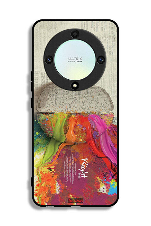 Honor X9a Protective Case Cover Abstract Brain Science Artwork