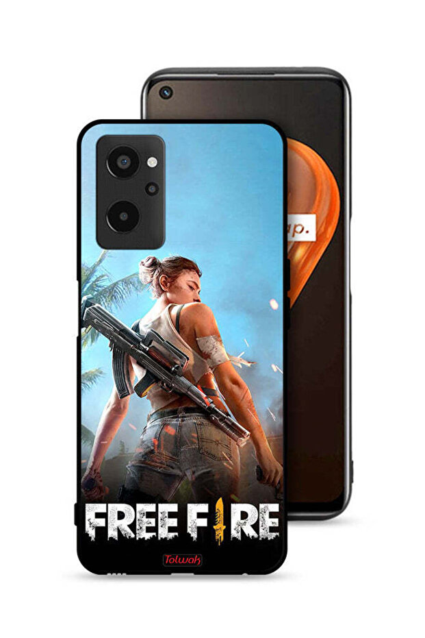 غطاء حماية فري فاير لهاتف Realme 9i 4G