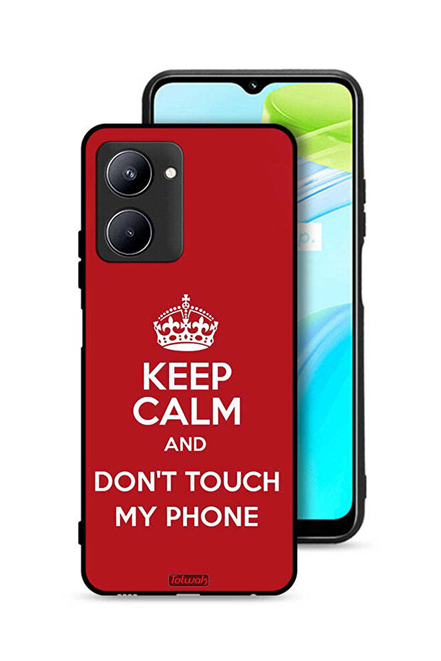 Realme C33 Protective Case Cover Keep Calm And Dont Touch My Phone