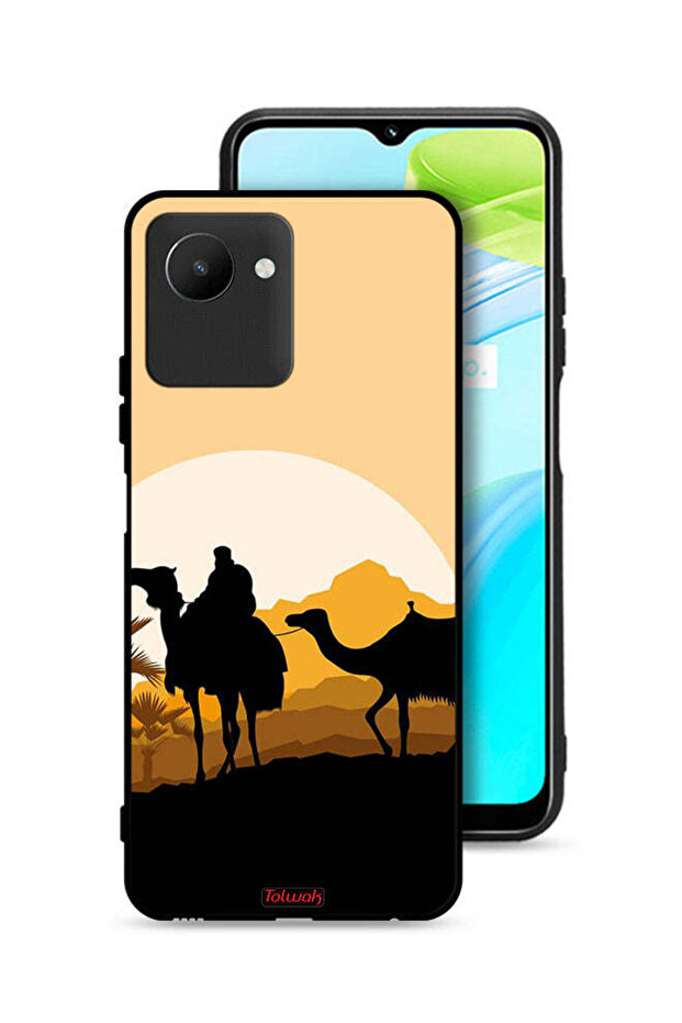 غطاء حماية Realme C30s برسومات جمال في الصحراء
