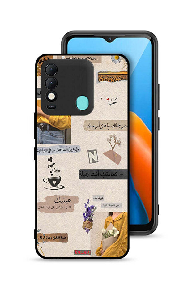 Tecno Spark 8 Protective Case Cover Arabic Quotes Love