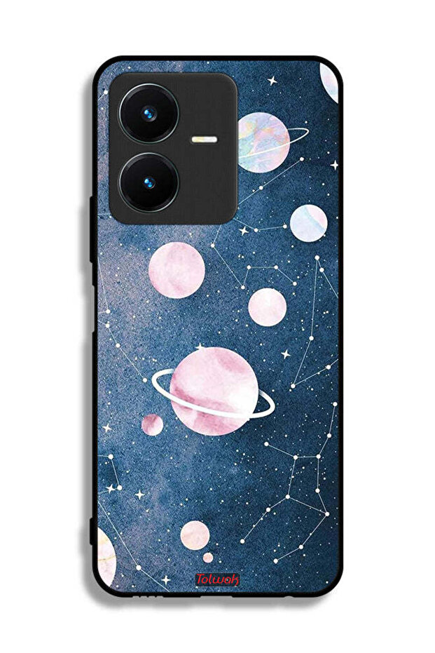 غطاء حماية لجهاز Vivo Y22 - فن الفضاء