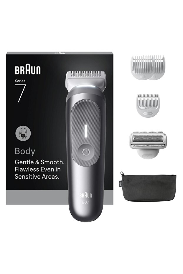ماكينة حلاقة الجسم سيريز 7، +6 ملحقات، مدمجة، SmartLight، BG7550