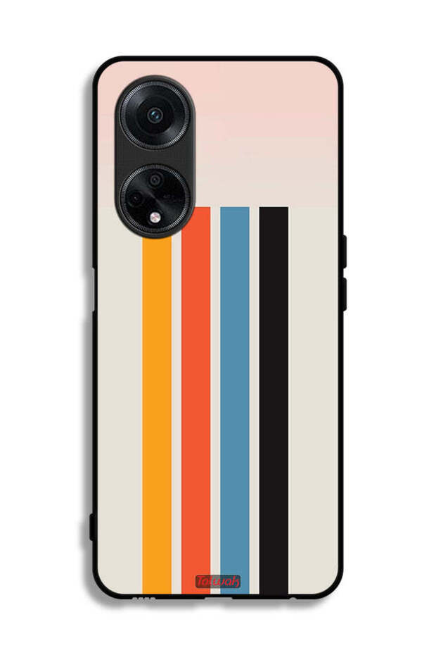 Oppo A1 5G Protective Case Cover Straight Lines Pattern