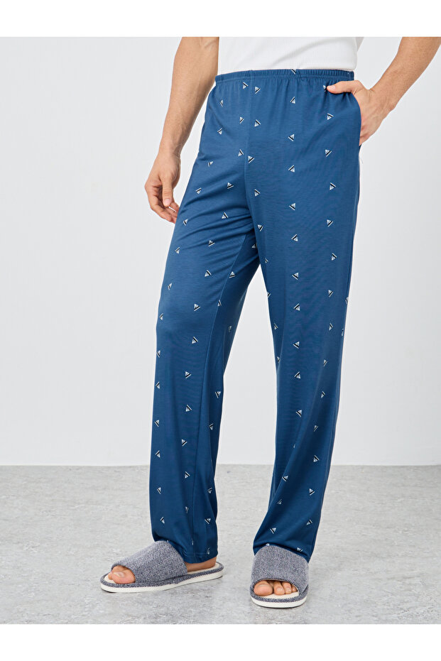 Ditsy Print Open Hem Elasticated Waistband Pyjama