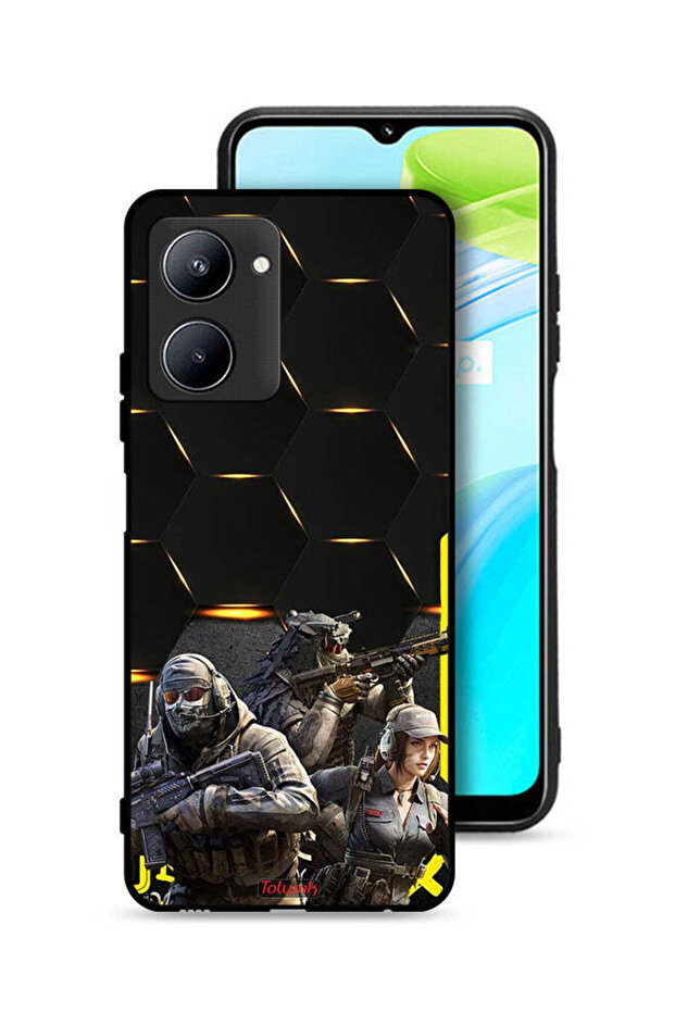 غطاء حماية Realme C33 بخلفية Cyberpunk