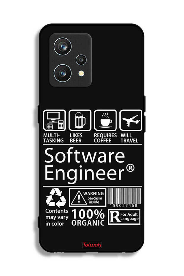 غطاء حماية لجهاز Realme 9 Pro Plus، ملصق مهندس برمجيات