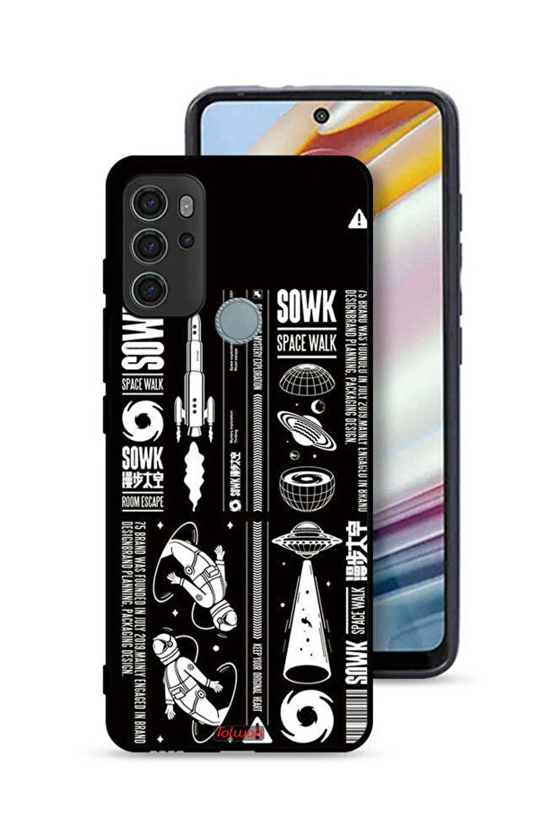 Motorola Moto G60S Protective Case Cover Sowk Space Walk Sticker