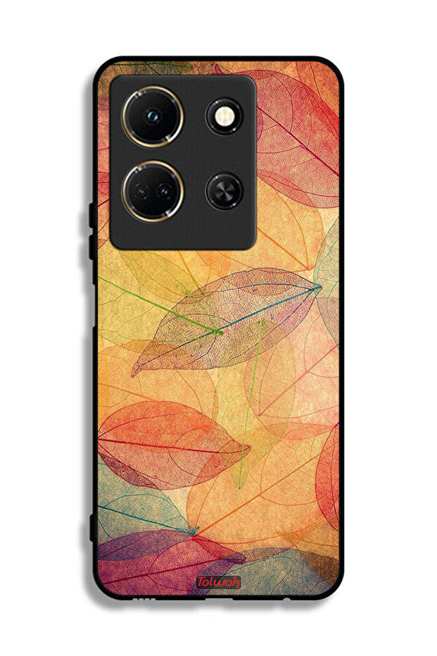 Infinix Note 30 Protective Case Cover Leaves Abstract Digital Art