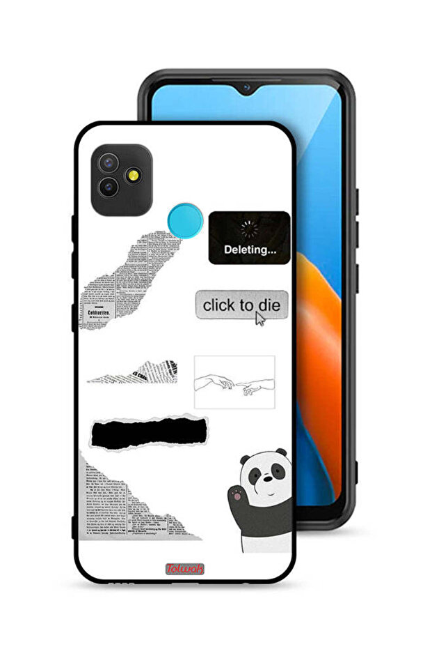 Tecno Pop 5 Protective Case Cover Panda Sticker
