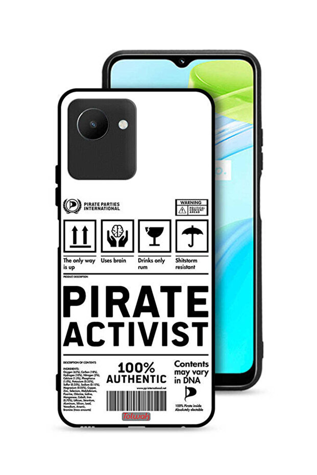 غطاء حماية لهاتف Realme C30s، ملصق ناشط خاص