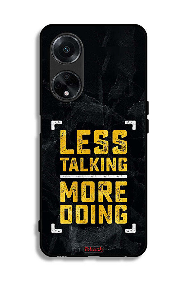 Oppo A1 5G Protective Case Cover Less Talking More Doing