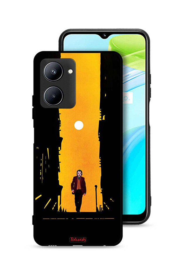 غطاء حماية Realme C33 بتصميم جوكر، عمل فني رقمي تجريدي