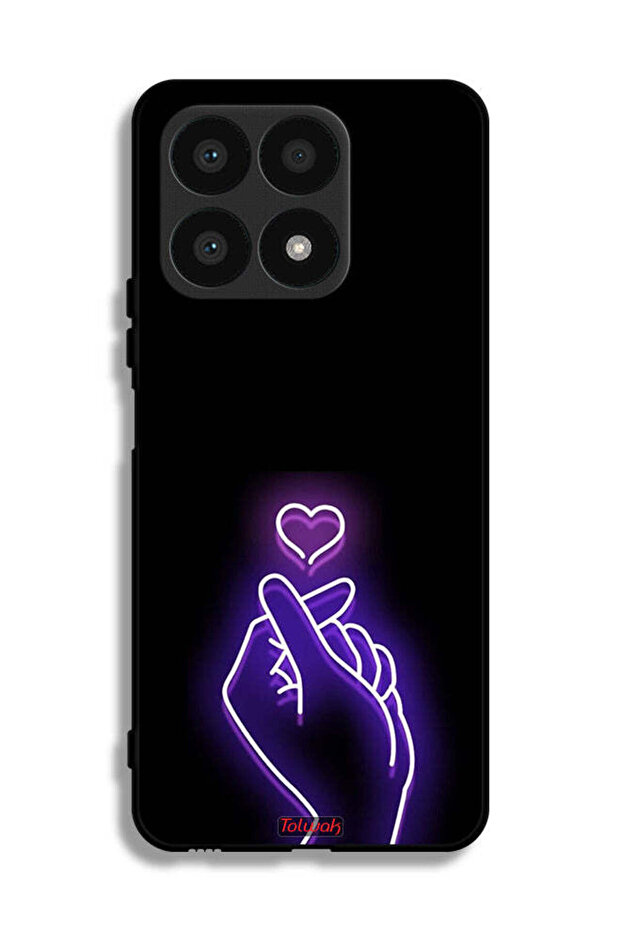 غطاء حماية لهاتف Honor X8a - قلب صغير قابل للطي