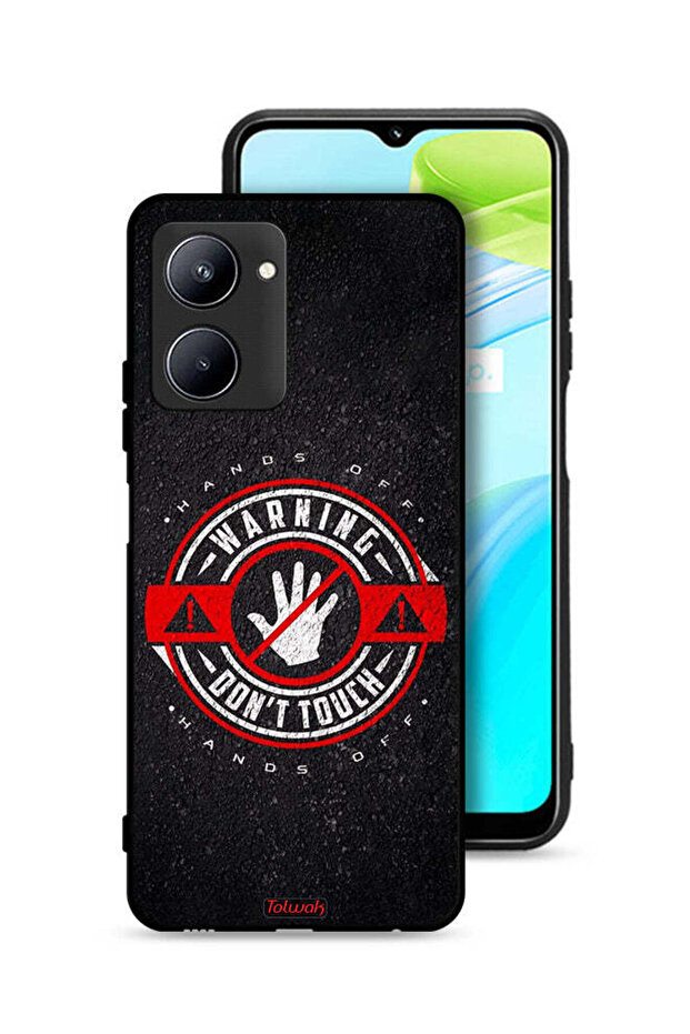 Realme C33 Protective Case Cover Warning Do Not Touch