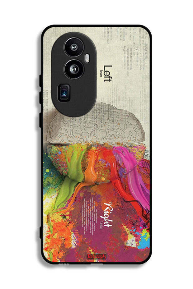 غطاء حماية Oppo Reno10 Pro Plus بتصميم تجريدي لعلم الدماغ
