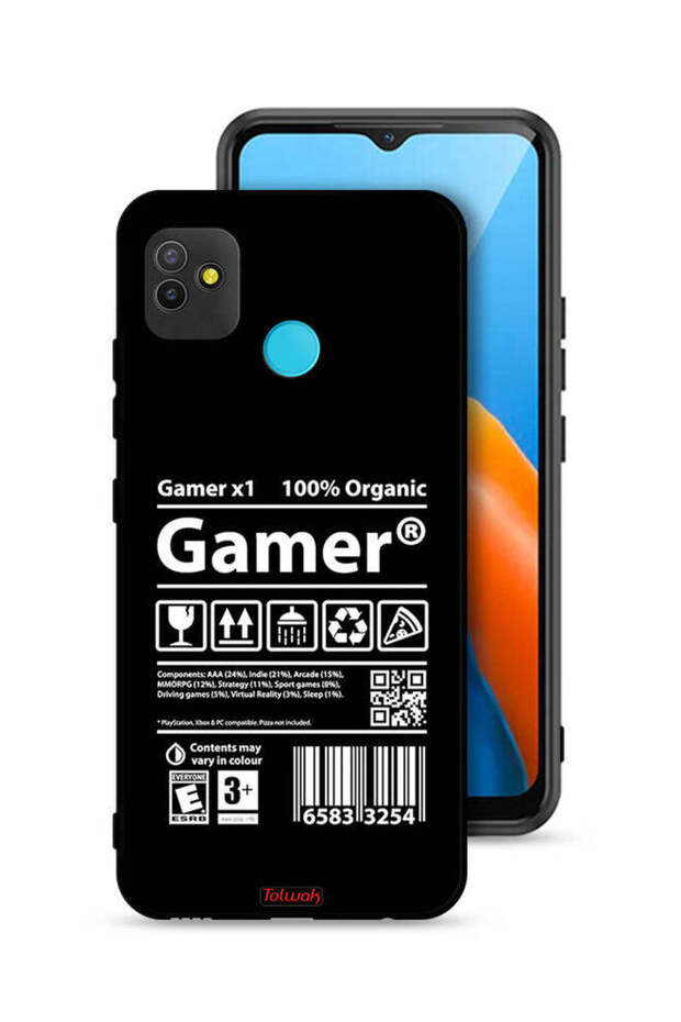 غطاء حماية وملصق لألعاب Tecno Pop 5