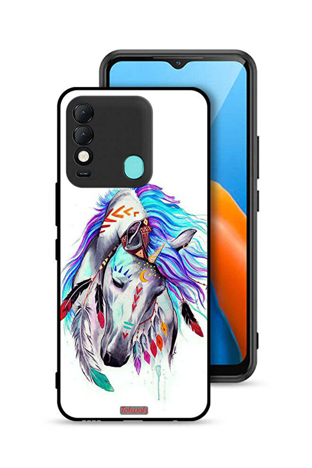 غطاء حماية لهاتف تكنو سبارك 8 بتصميم حصان