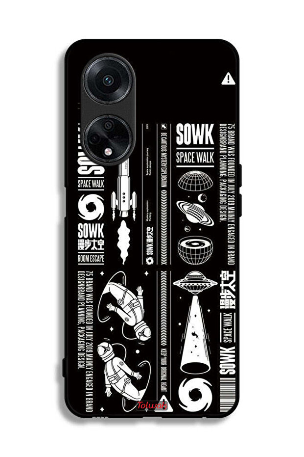 غطاء حماية لهاتف Oppo A98 5G ملصق Sowk Space Walk