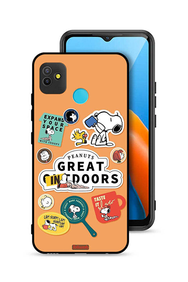 Tecno Pop 5 Protective Case Cover Peanuts Stickers