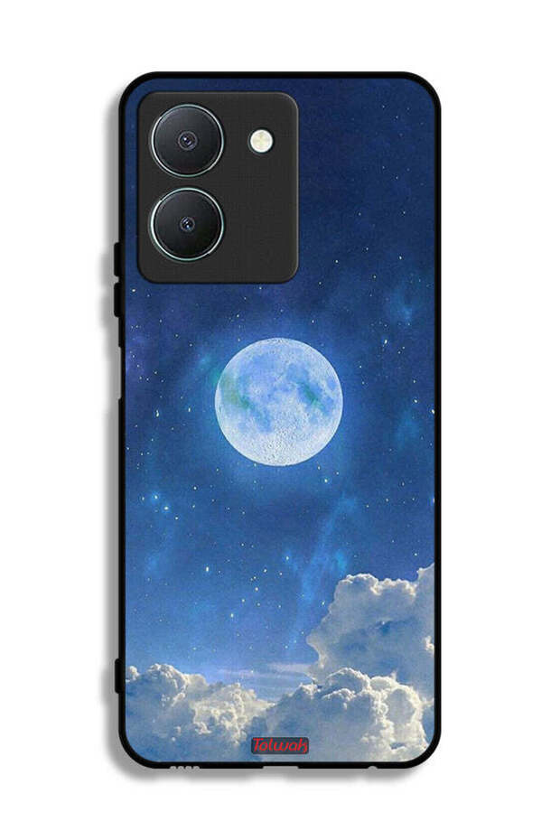 غطاء حماية لهاتف Vivo Y36 4G بتصميم غيوم القمر