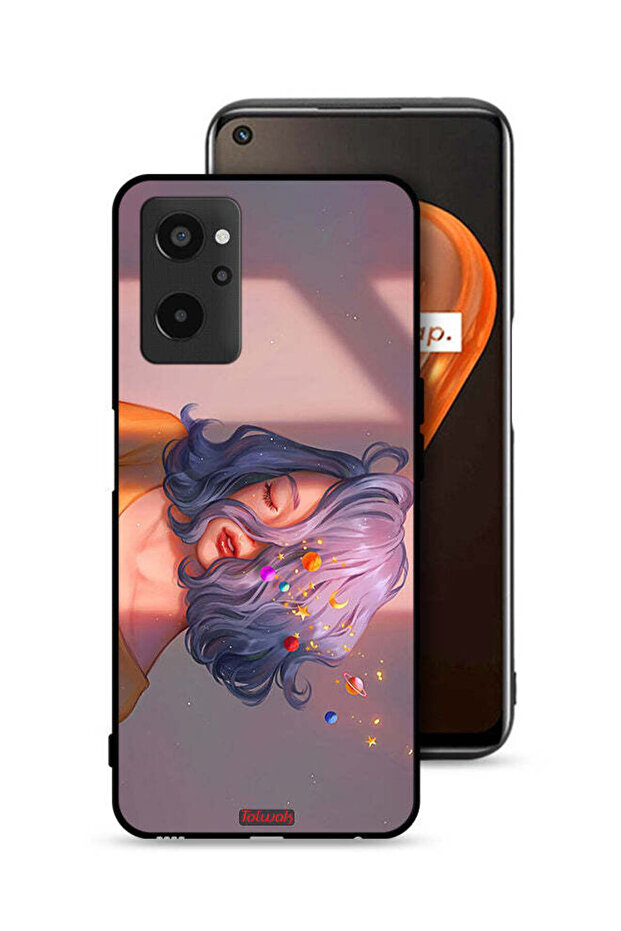 Realme 9i 4G Protective Case Cover Girl And Space Art
