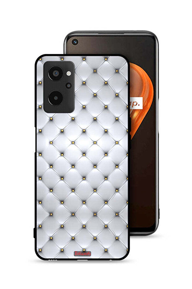 غطاء حماية لهاتف Realme 9i 4G مطبوع عليه دبابيس على القماش