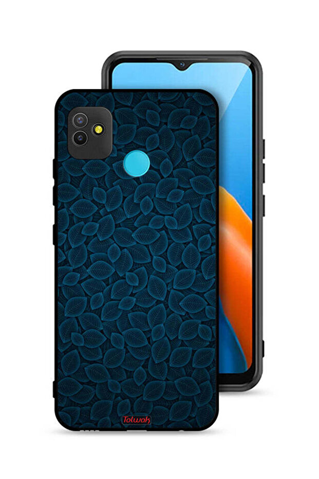 Tecno Pop 5 Protective Case Cover Digital Art Leaves Pattern