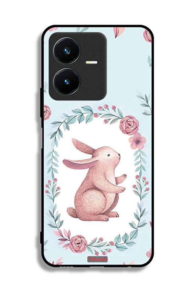غطاء حماية لهاتف Vivo Y22s على شكل أرنب