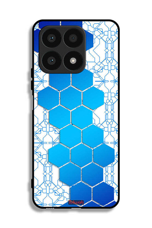 غطاء حماية لهاتف Honor X8a بشعار Honeycomb Hexagon Icon Networks