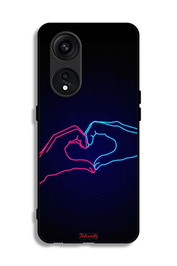 Oppo Reno 8T 5G Protective Case Cover Touching Hand Making Heart