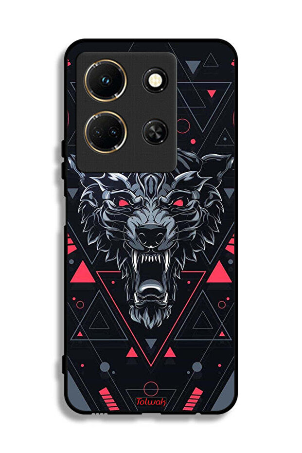 Infinix Note 30 Protective Case Cover Scrolling Wolf