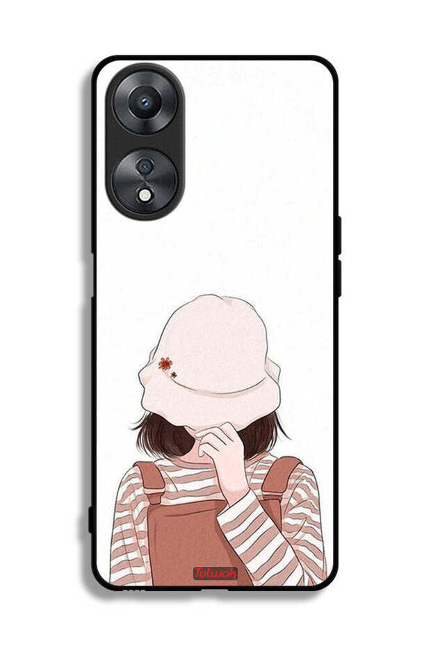 غطاء حماية لهاتف Oppo A58 5G بغطاء للوجه