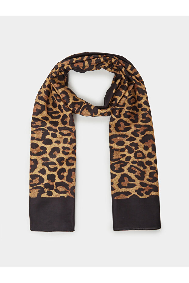 وشاح مربع بطبعة جلد النمر - 1