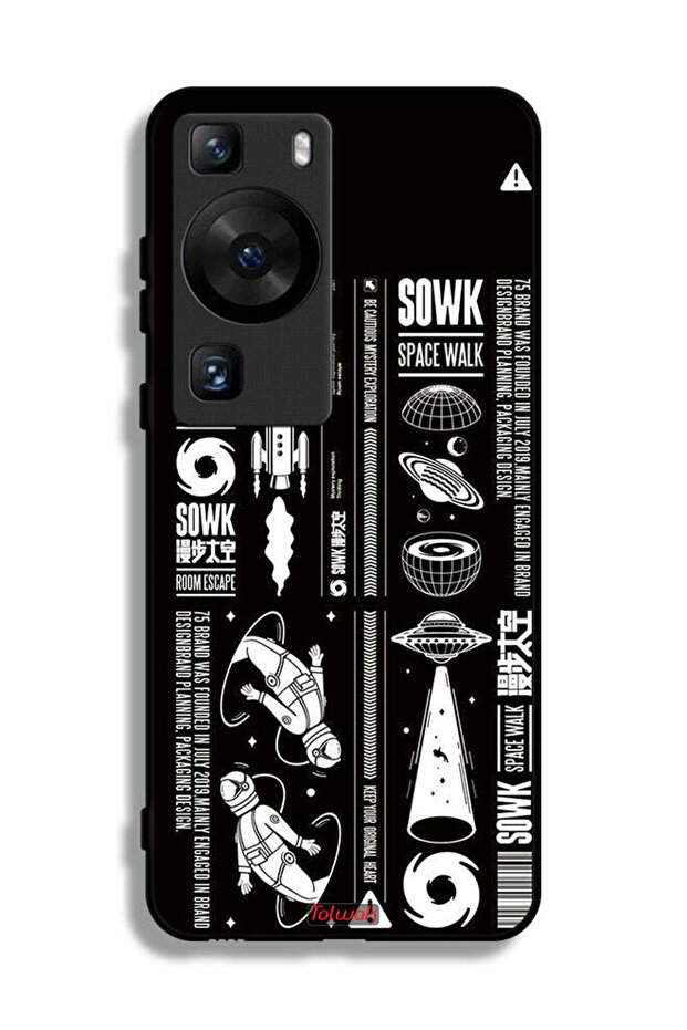 غطاء حماية لهاتف Huawei P60 ملصق Sowk Space Walk