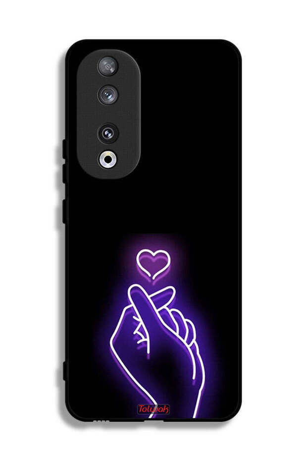 غطاء حماية لهاتف Honor 90 بتصميم قلب صغير