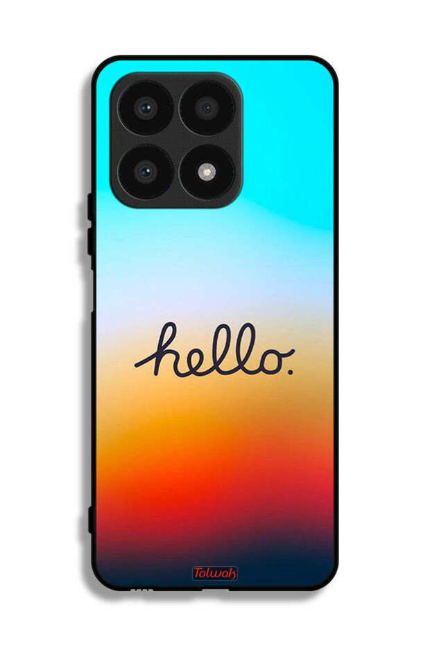 Honor X8a Protective Case Cover Hello