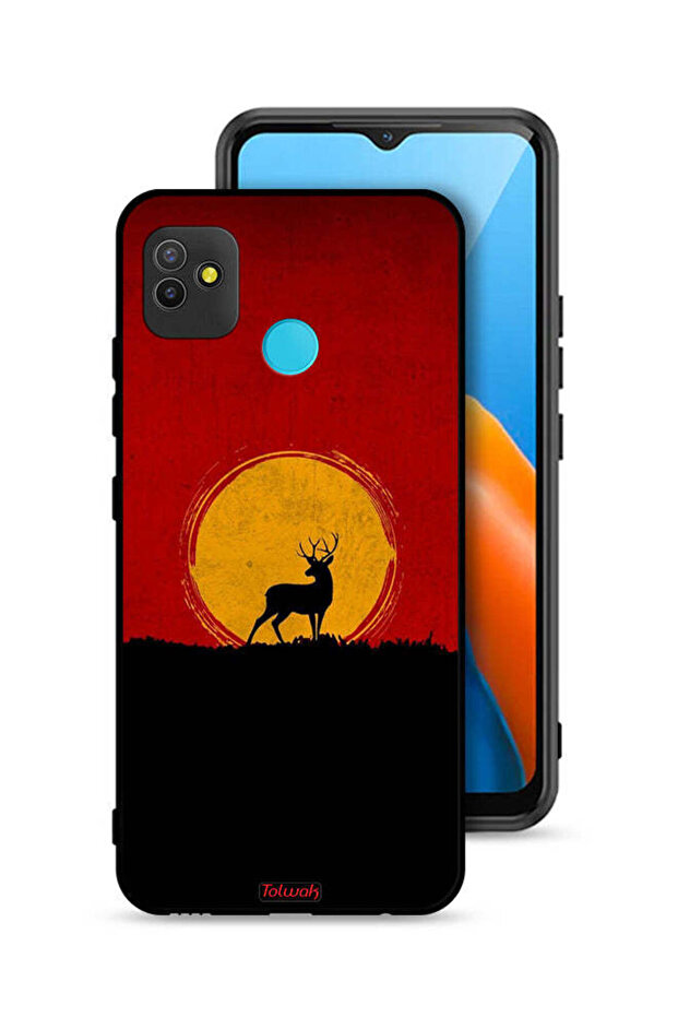 Tecno Pop 5 Protective Case Cover Deer And Moon Artwork
