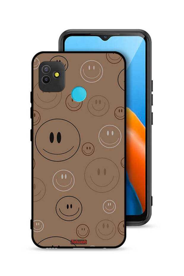 غطاء حماية لهاتف تكنو بوب 5 بنقشة وجوه مبتسمة - 1