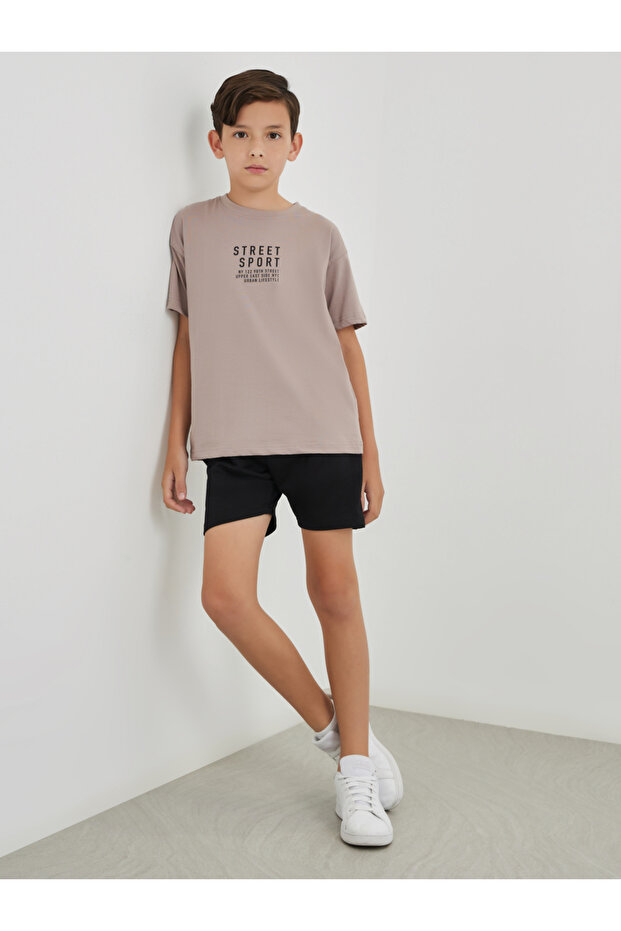 Solid Shorts with Drawstring - 6