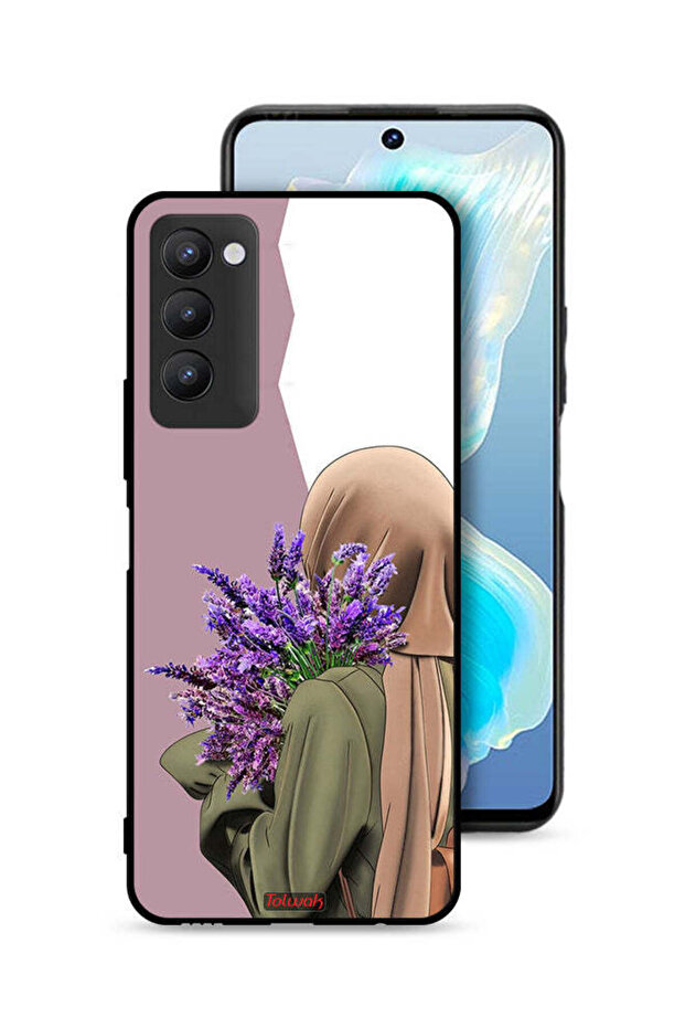 Tecno Camon 18P Protective Case Cover Holding Flower