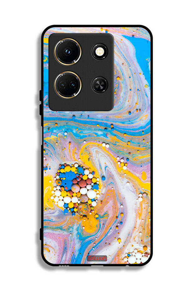 غطاء حماية لهاتف Infinix Note 30 بتصميم جواهر تجريدية ملونة