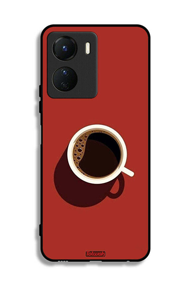 Vivo Y16 Protective Case Cover Coffee Cup Art