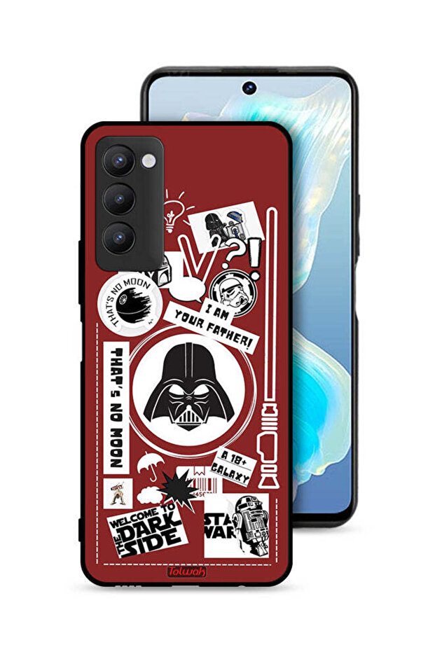 غطاء حماية لهاتف Tecno Camon 18 بملصق Welcome To The Dark Side