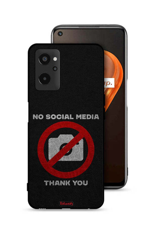 Realme 9i 4G Protective Case Cover No Social Media Thank You