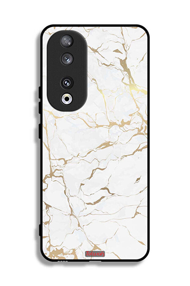 غطاء حماية لهاتف Honor 90 بنمط رخامي - 1