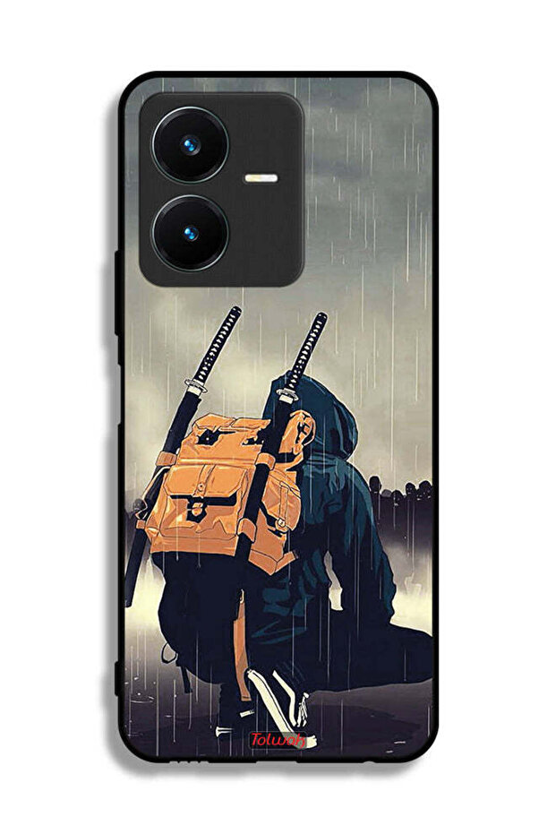غطاء حماية Vivo Y22 بتصميم سيف ساموراي الرقمي