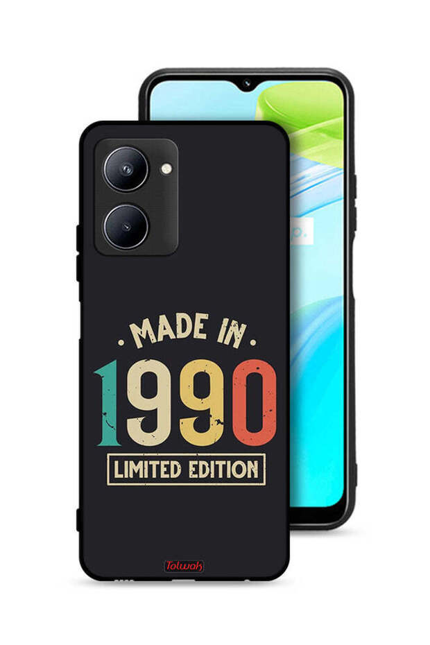 غطاء حماية Realme C33، إصدار محدود، صنع في عام 1990